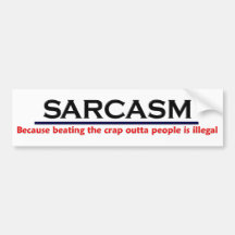 Roligt skämt för KRW-Sarcasm Bildekal