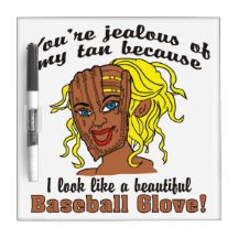 Roligt svartsjukt av min solbrända baseballhandske