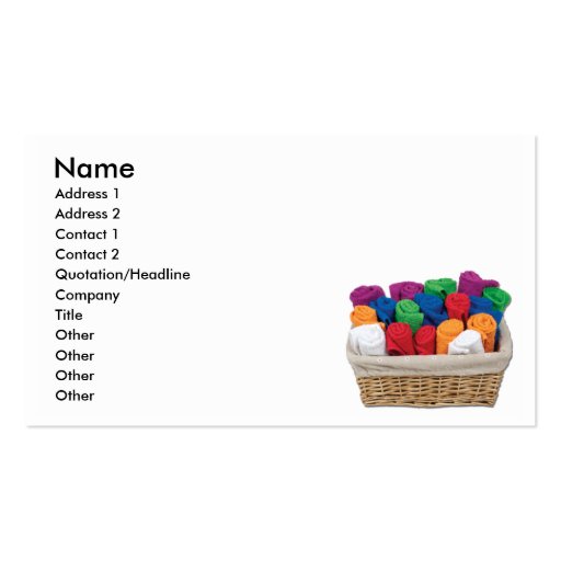 RolledTowelsBasket namn, adress 1, adress 2,… Visit Kort