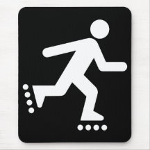 Rollerbladesymbol Mousepad Musmattor