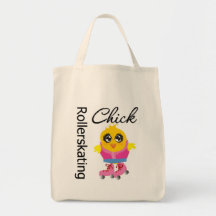 Rollerskatingchick Tote Bags