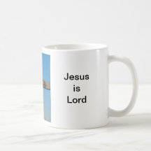 Romanian crucifix Jesus is Lord Coffee Mugs