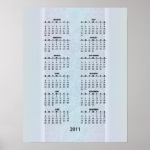 Romantisk blåttsnörekalender (från $11,95) affisch