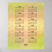 Romantisk blom- snörekalender (från $11,95) affischer