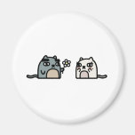 Romantisk katt magnet för kylskåp