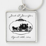 Romantisk vagn Keychain Nyckel Ring