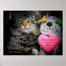 Romantisk valpöverrrakning print