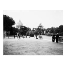 Rome italien, Vatikanstaten trädgårdar Vykort
