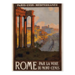 Rome till och med Monten-Cenis Vykort