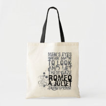 Romeo & Juliet manarcitationstecken Tote Bags