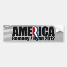 Romney amerikan bildekaler