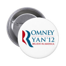 Romney/Ryan 2012 för US-president och VP Knappar