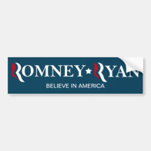 Romney/Ryan 2012 - tro i Amerika Bildekaler