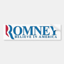 Romney - tro i Amerika Bildekal