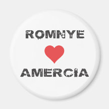 Romnye Luvs Amercia magnet Kylskåpmagneter