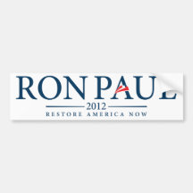 Ron Paul återställande 2012 Amerika nu Bildekal