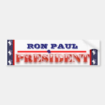 Ron Paul för president Bildekal