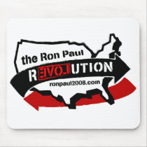 Ron Paul revolution Mousepad musmattor