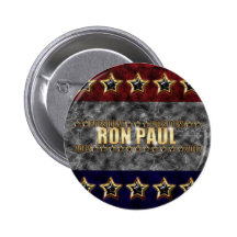 Ron Paul stjärnor och Stripes. Knapp
