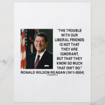 Ronald Reagan besvärar med frisinnat väncitationst Flygblad Designs