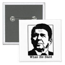 Ronald Regan - vad han sade klämmer fast Nål