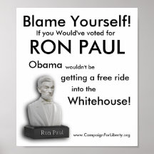RonPaul_Bust1 klander dig! , Om du Would har… Posters