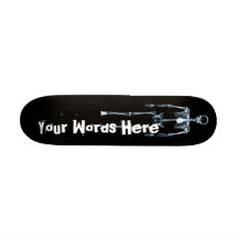 Röntga skelett för visionblåttsingeln stiger ombor skateboard decks