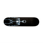 Röntga skelett för visionblåttsingeln stiger ombor skateboard deck