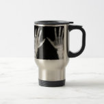 Röntga skelett- händer & smycken - B&W Mugg