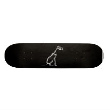 RÖNTGA SKELETT- SITTA FÖR VALPHUNDEN - B&W SKATE BOARD DECKS