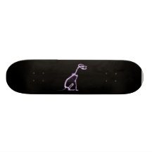 RÖNTGA SKELETT- SITTA FÖR VALPHUNDEN - LILA SKATE BOARD