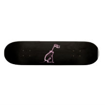 RÖNTGA SKELETT- SITTA FÖR VALPHUNDEN - ROSA SKATE BOARD DECKS