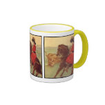 Ropin flicka kaffe muggar