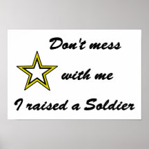 Röra inte med mig som jag lyftte en soldat affischer