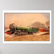 Rörligt underbart nordligt för Aquarellevintage Affischer