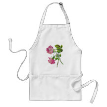 Rosa amerikanskönhetro i broderi förkläde