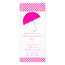 Rosa baby showerinbjudan