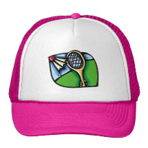 Rosa Badminton Mesh Kepsar