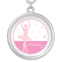Rosa Ballerinahalsband halsband