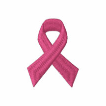 Rosa band - bröstcancermedvetenhet broderad pikétröja