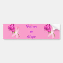 Rosa band med rosa *Breastcancermedvetenhet * Bildekal