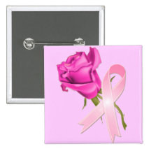 Rosa band med rosa *Breastcancermedvetenhet * Knapp Med Nål