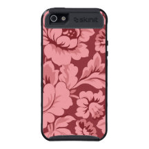 Rosa blom- ro iPhone 5 cover