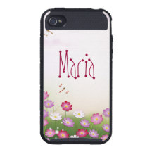 Rosa blommor, sländablommigtvektor iPhone 4 cover