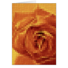 Rosa bränning 1 för mosaik hälsnings kort