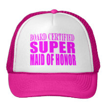 Rosa bröllopfavörer: Toppen maid of honor Baseball Hat