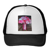 rosa bröllopsbuketter baseball hat