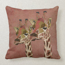Rosa Bronze Giraffes  MoJo Pillow kuddar