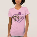 Rosa brud för lavendel tee shirt