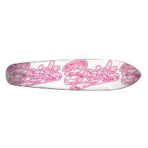 Rosa brudSkateboard